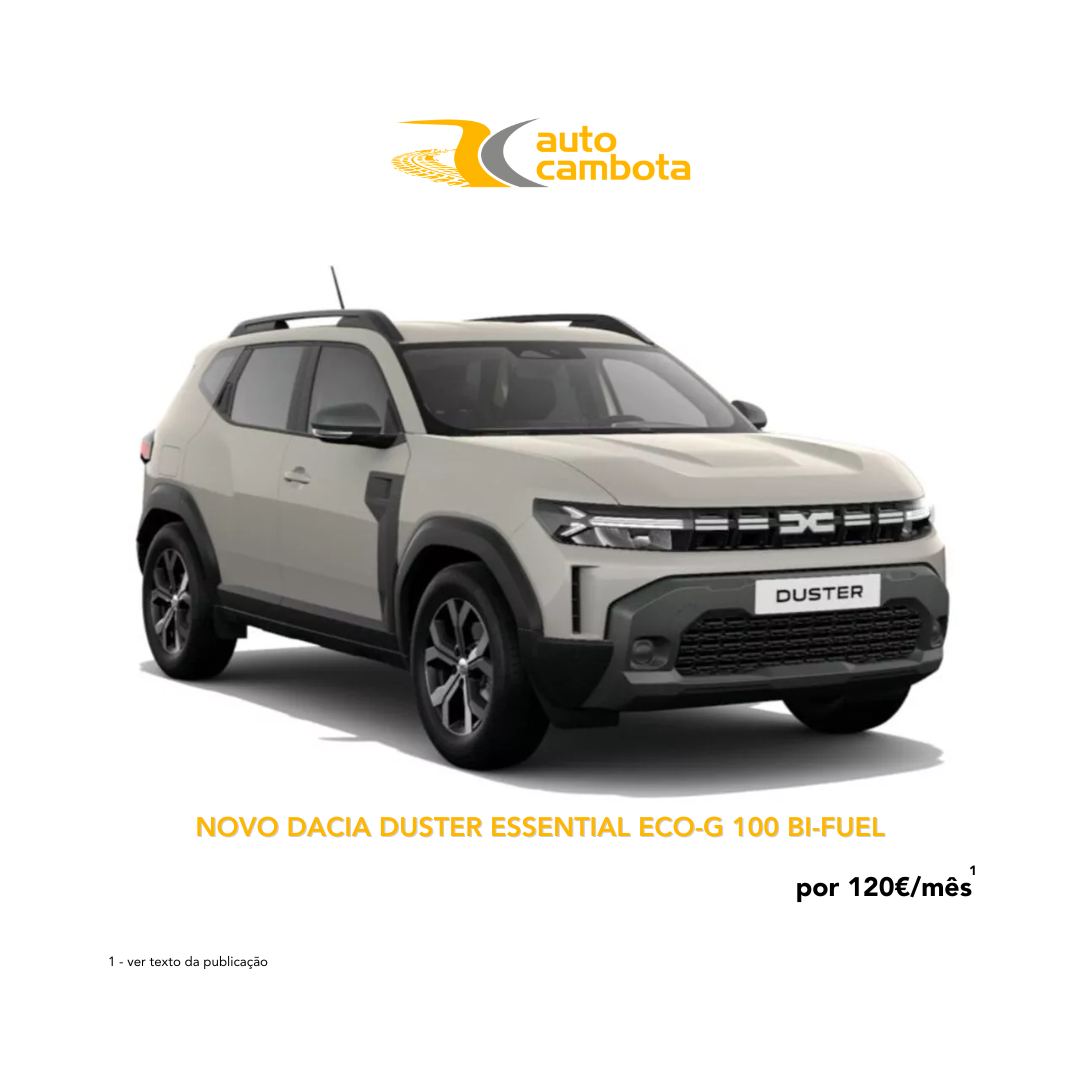 Novo Dacia Duster Essential Eco-G 100 Bi-Fuel