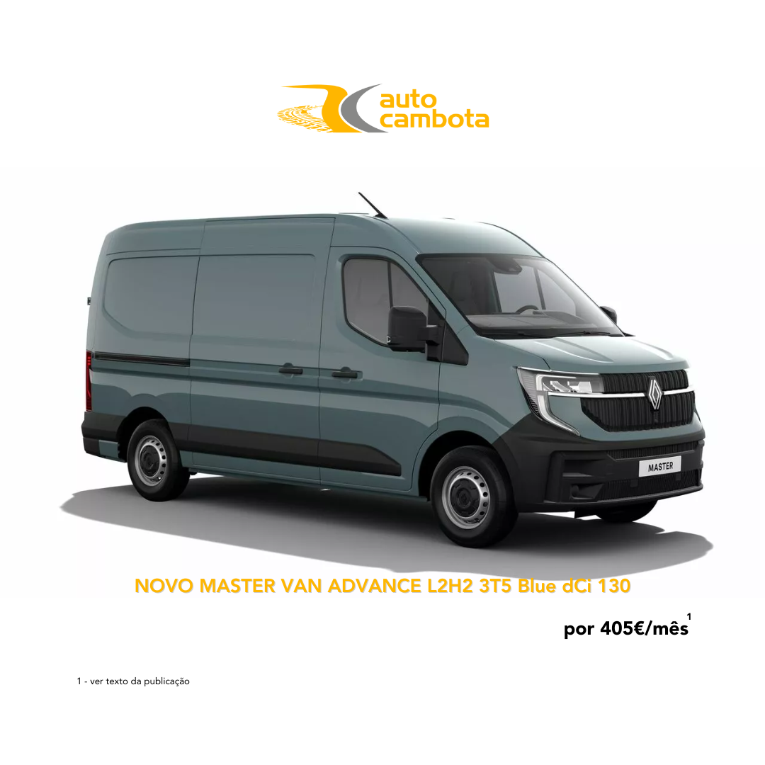 Novo Renault Master Van Advance L2H2 3T5 Blue dCi 130 (Euro 6)